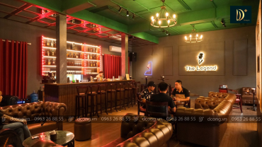 Nội thất Bar ấn tượng tại The Legend Whisky & Cocktail Bar- Vĩnh Yên